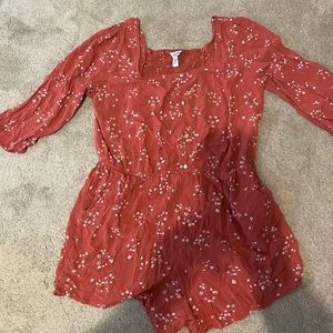 Quarter sleeve romper